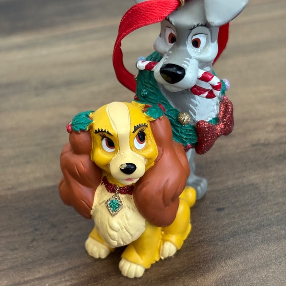 Disney Parks LADY AND THE TRAMP Holiday Christmas Tree Ornament Dogs Decor Candy - Picture 13 of 13